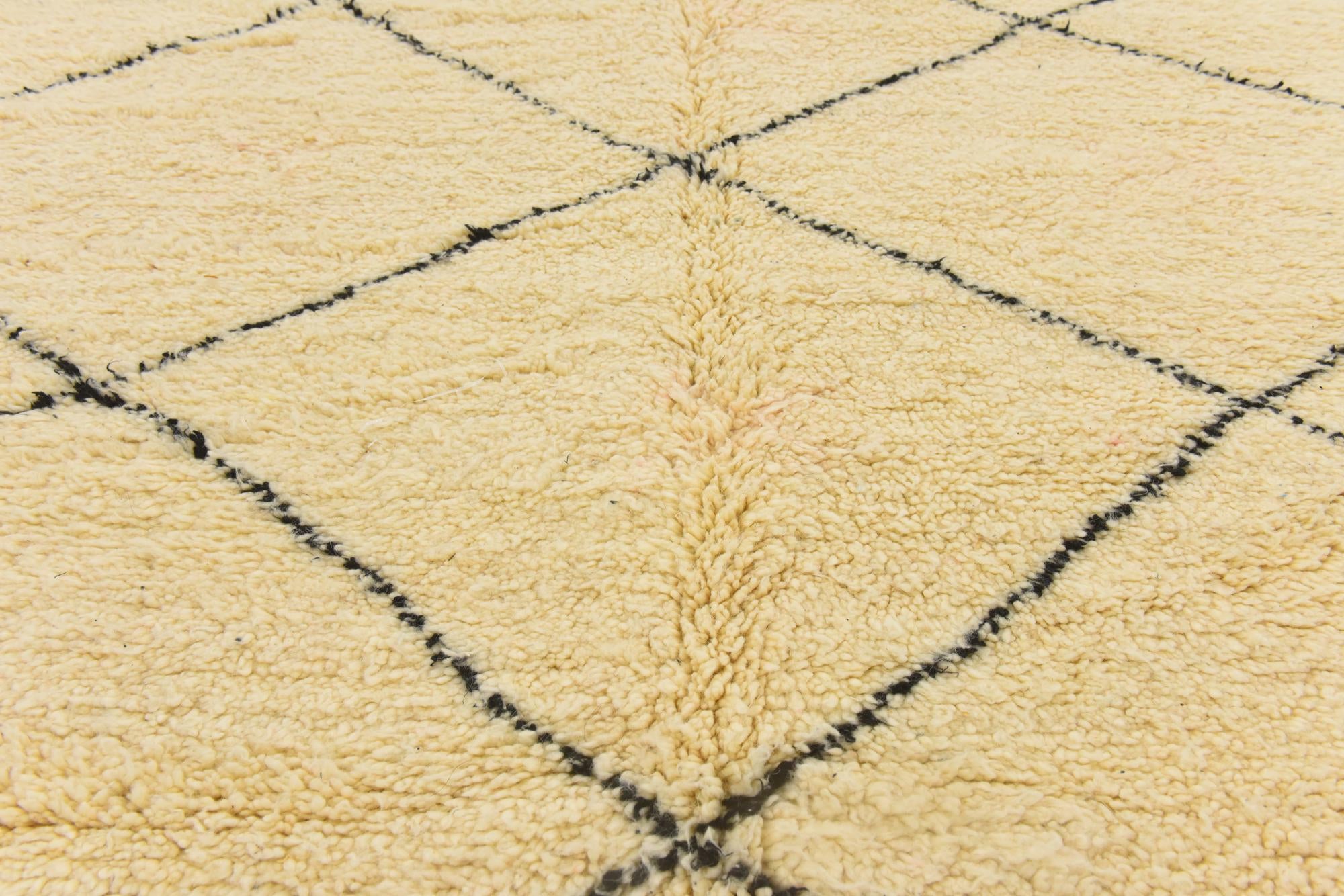 6' 6 x 9' 4 Hand Knotted Moroccan Wool Rug