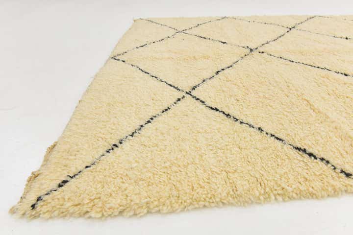 6' 6 x 9' 4 Hand Knotted Moroccan Wool Rug