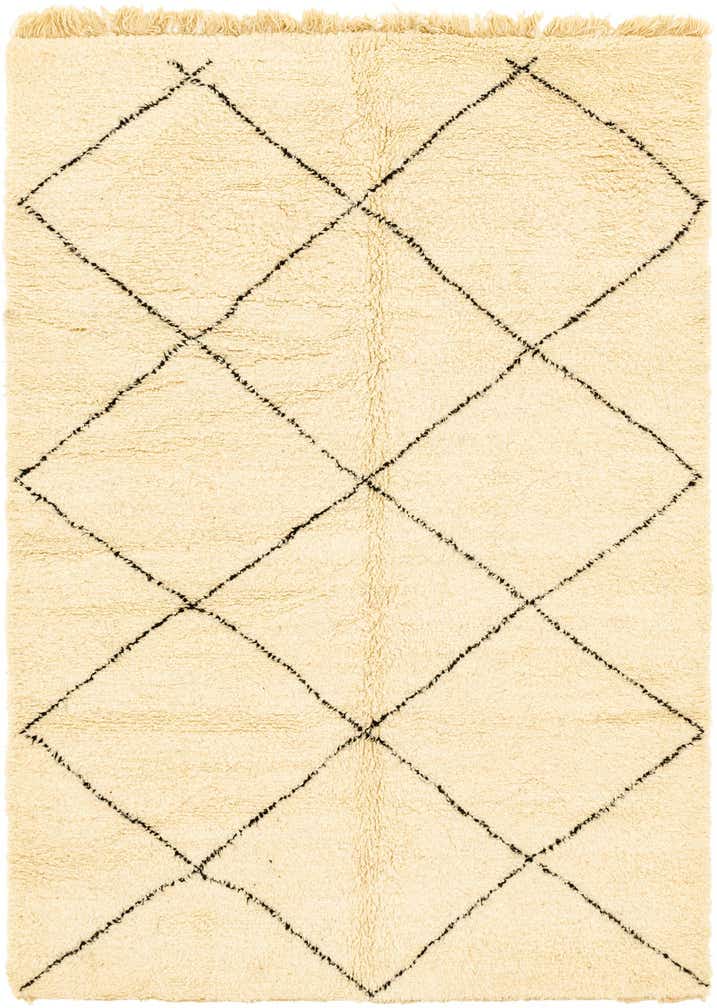6' 6 x 9' 4 Hand Knotted Moroccan Wool Rug