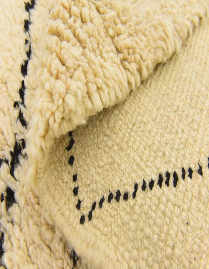 Detail image of 5' 9 x 8' 2  Hand Knotted Moroccan Wool Rug