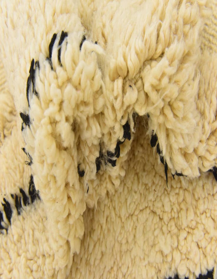 Detail image of 5' 9 x 8' 2  Hand Knotted Moroccan Wool Rug