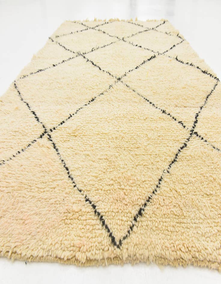 Detail image of 5' 9 x 8' 2  Hand Knotted Moroccan Wool Rug