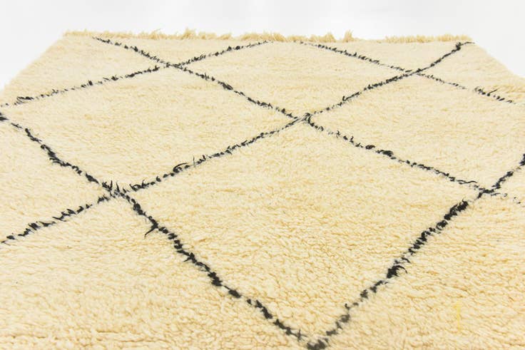Detail image of 5' 9 x 8' 2 Hand Knotted Moroccan Wool Rug
