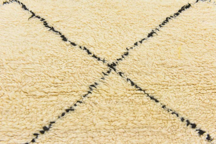 Detail image of 5' 9 x 8' 2 Hand Knotted Moroccan Wool Rug