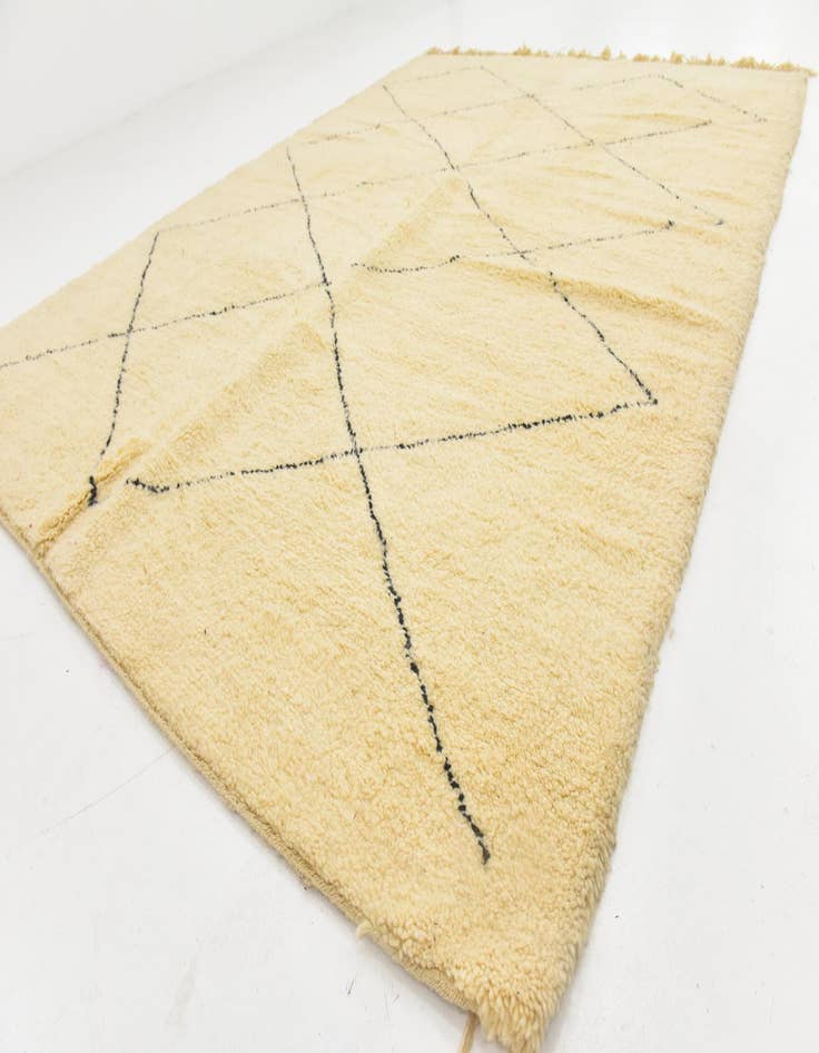 Detail image of 8' 8 x 11' 9 Hand Knotted Moroccan Wool Rug