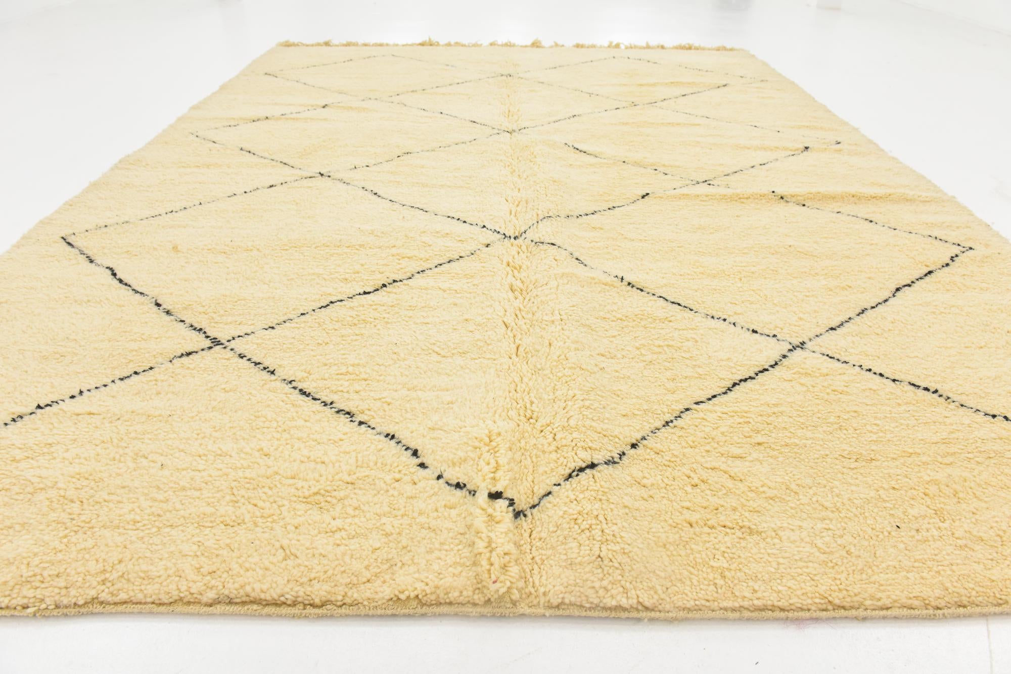 8' 8 x 11' 9 Hand Knotted Moroccan Wool Rug