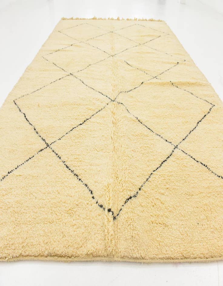 Detail image of 8' 8 x 11' 9 Hand Knotted Moroccan Wool Rug