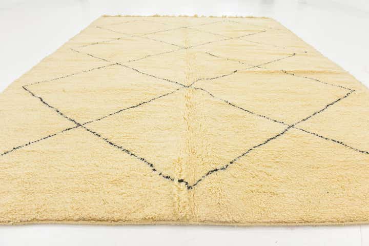 8' 8 x 11' 9 Hand Knotted Moroccan Wool Rug