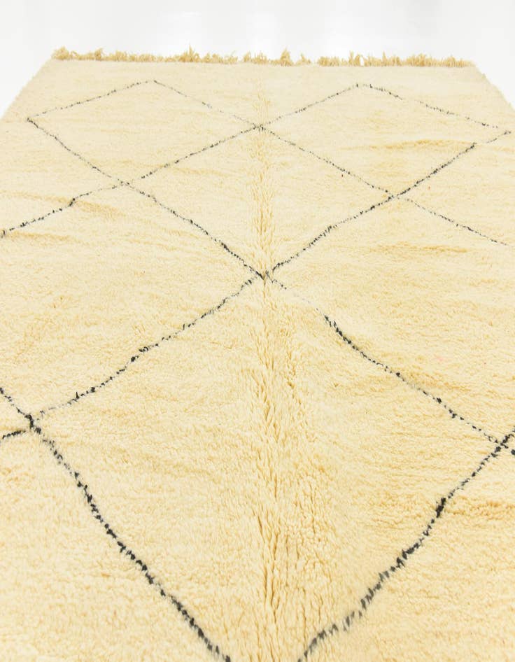 Detail image of 8' 8 x 11' 9 Hand Knotted Moroccan Wool Rug