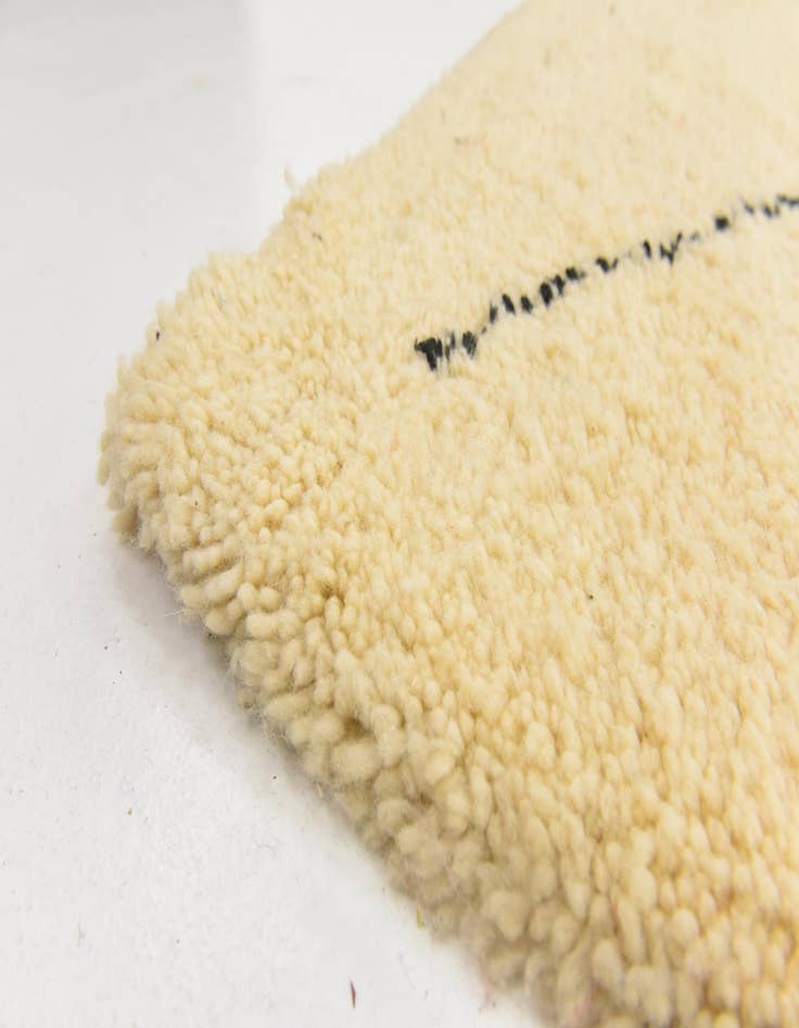 Detail image of 8' 8 x 11' 9 Hand Knotted Moroccan Wool Rug