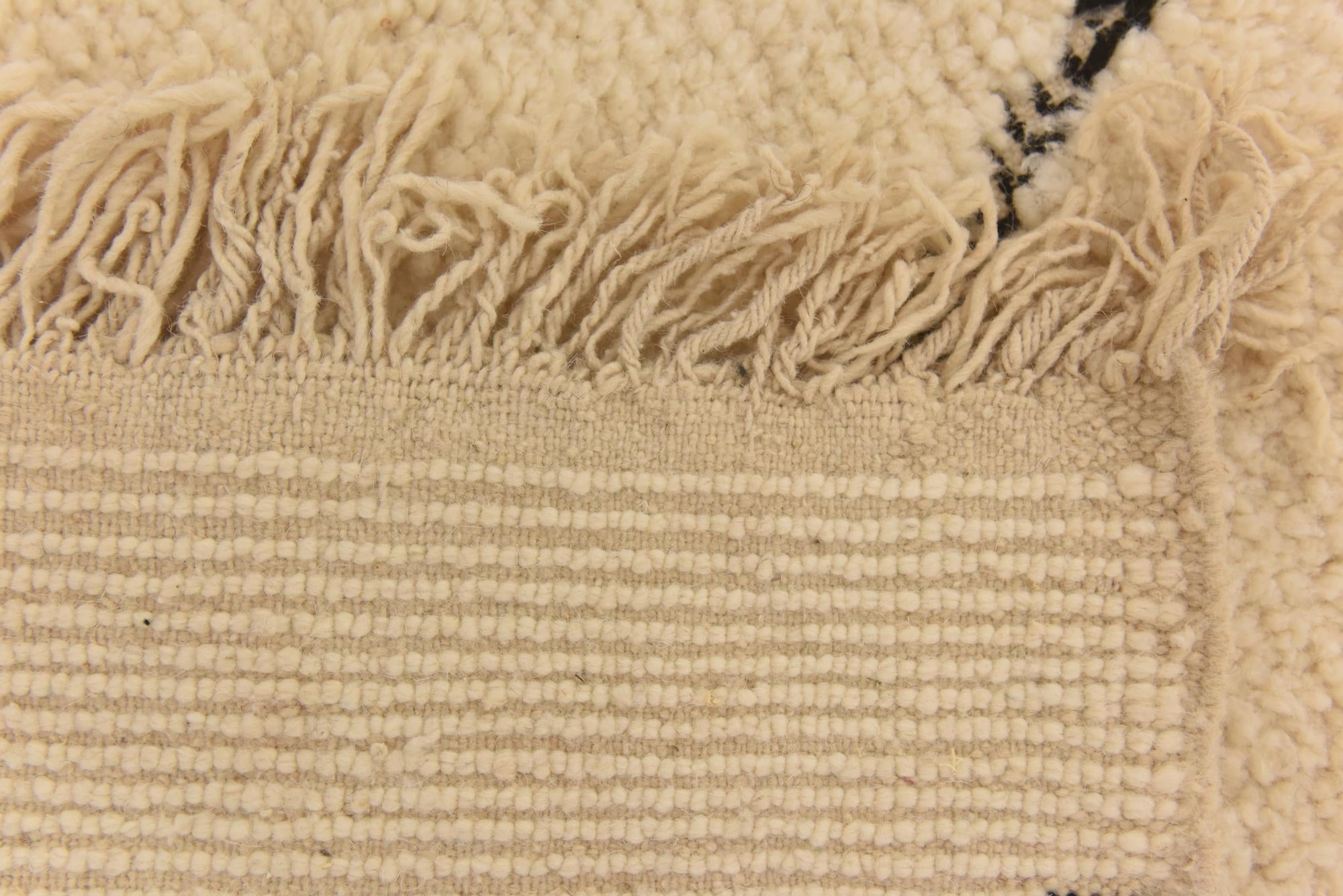 3' 3 x 5' 1 Hand Knotted Moroccan Wool Rug