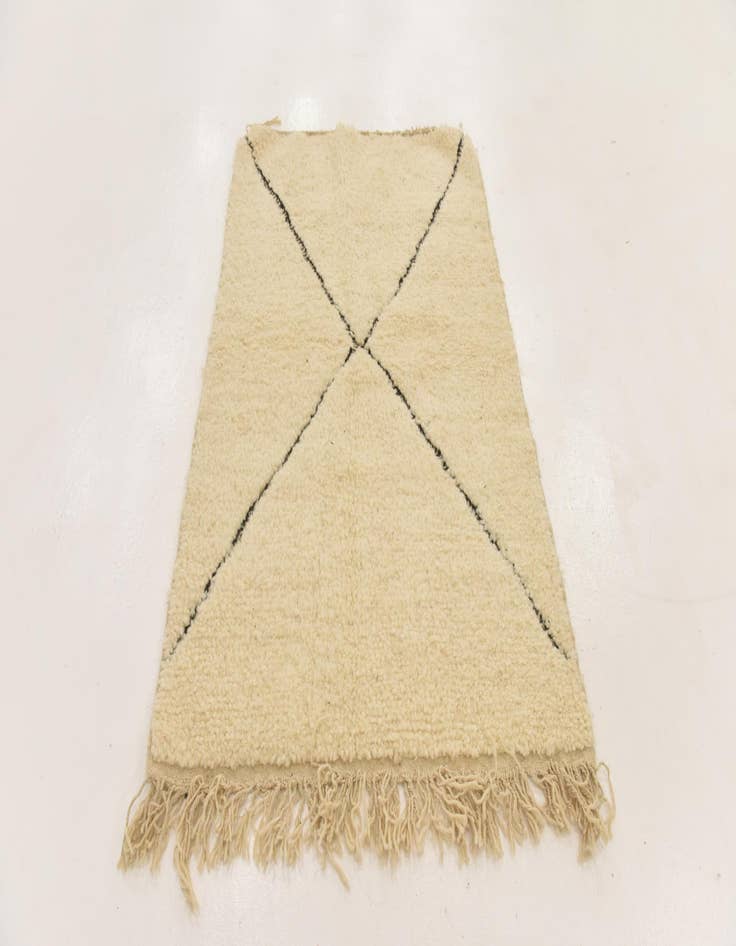 Detail image of 3' 3 x 5' 1  Hand Knotted Moroccan Wool Rug