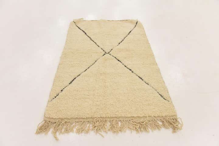 3' 3 x 5' 1 Hand Knotted Moroccan Wool Rug