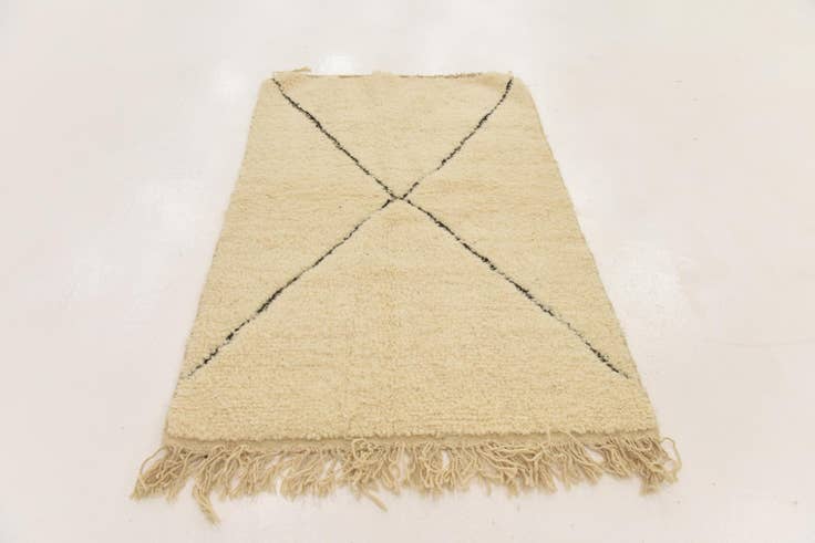 Detail image of 3' 3 x 5' 1 Hand Knotted Moroccan Wool Rug