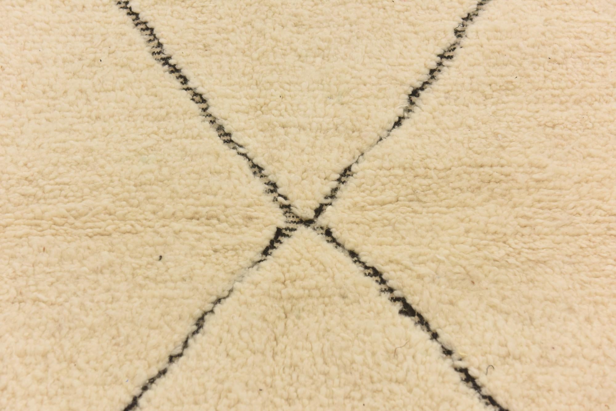 3' 3 x 5' 1 Hand Knotted Moroccan Wool Rug