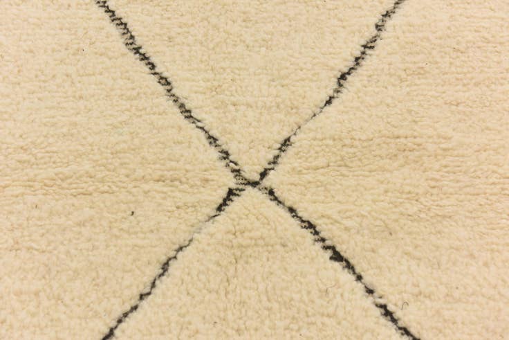 Detail image of 3' 3 x 5' 1 Hand Knotted Moroccan Wool Rug