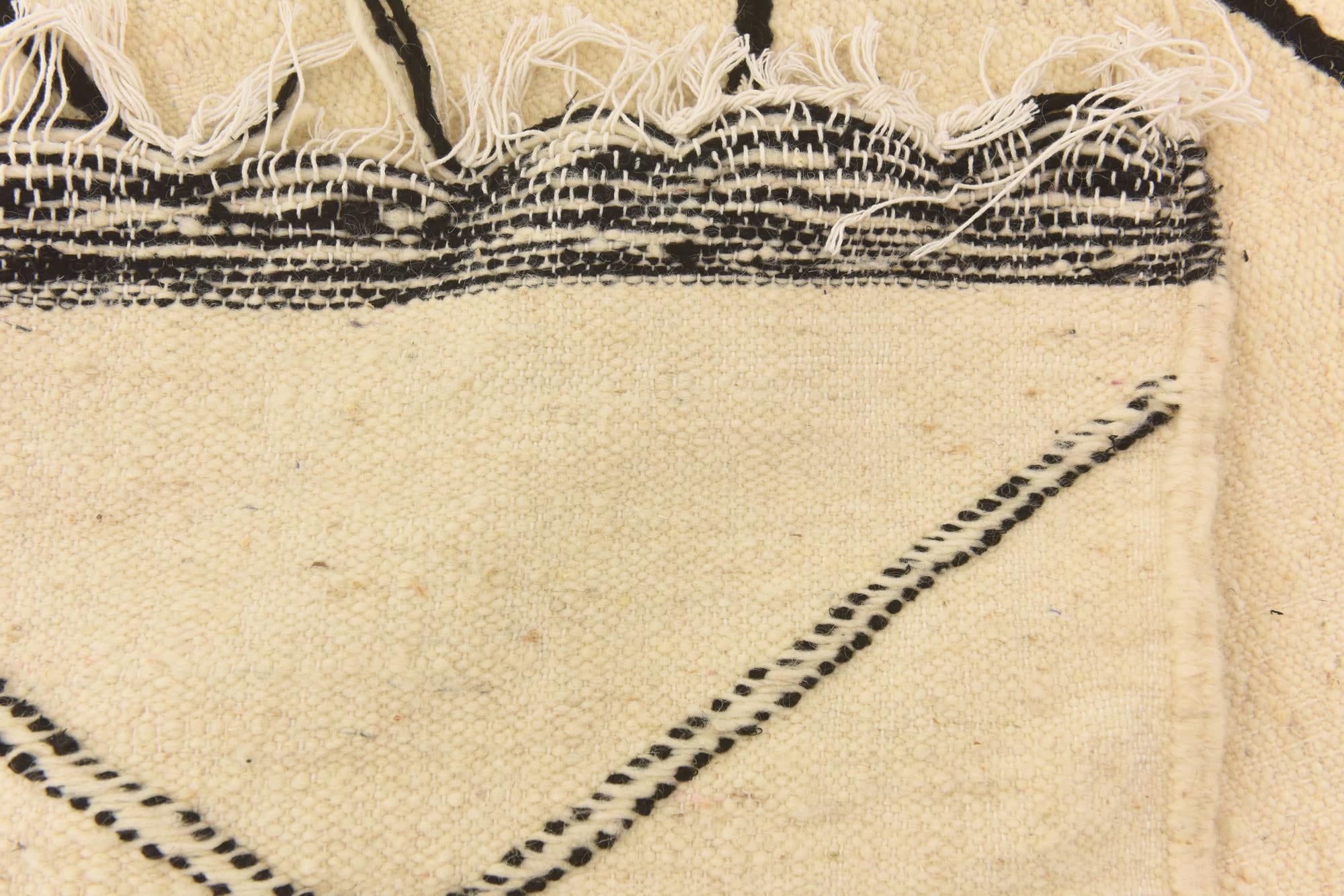 6' 8 x 10' 3 Hand Knotted Moroccan Wool Rug