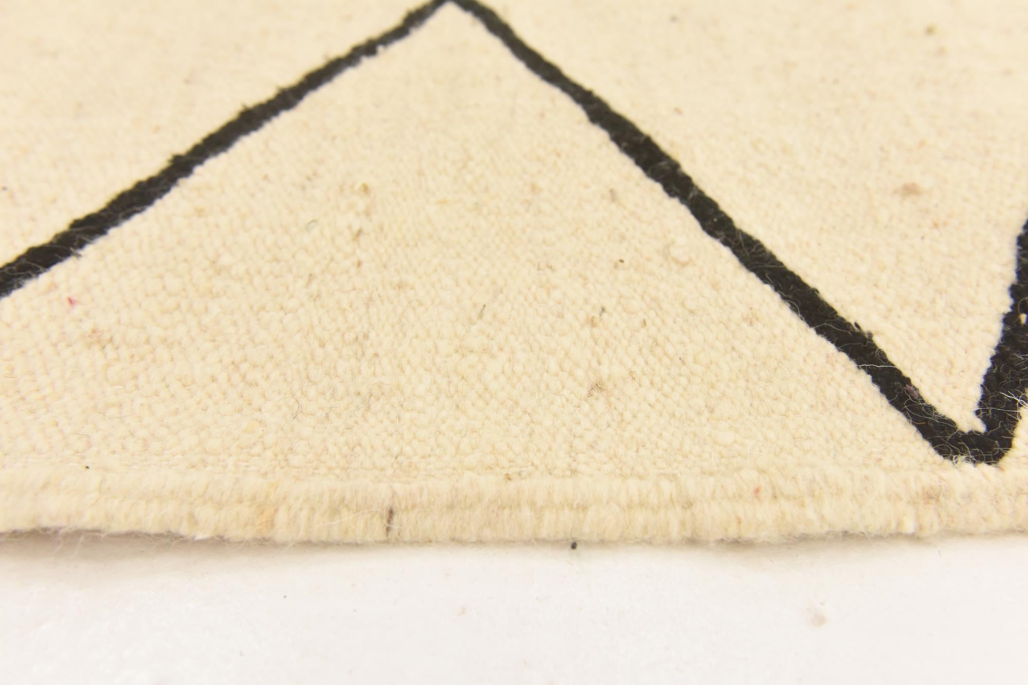 6' 8 x 10' 3 Hand Knotted Moroccan Wool Rug