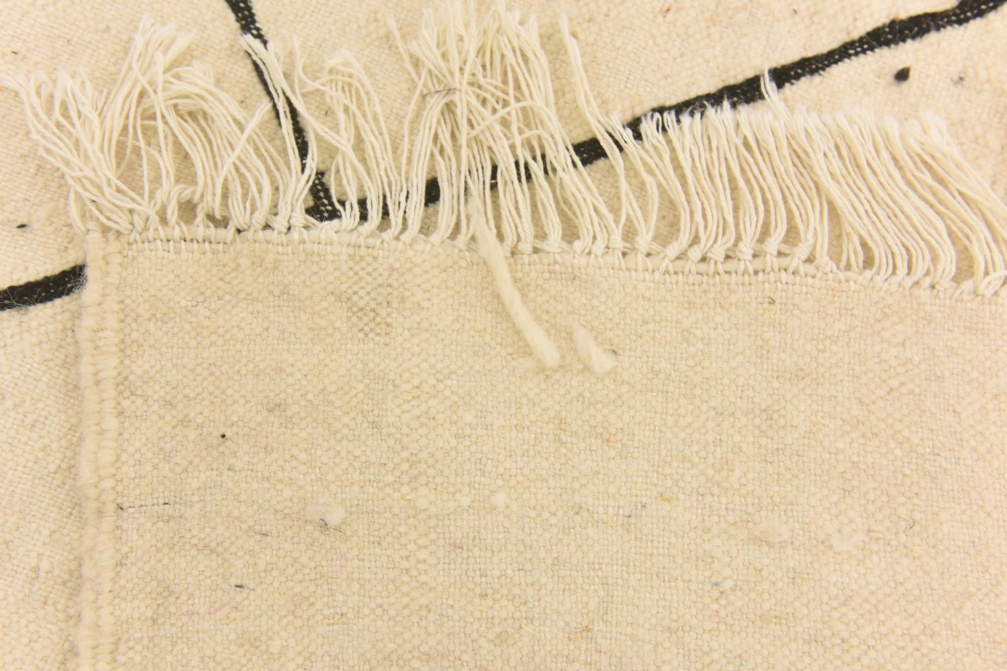 6' 4 x 9' 2 Hand Knotted Moroccan Wool Rug