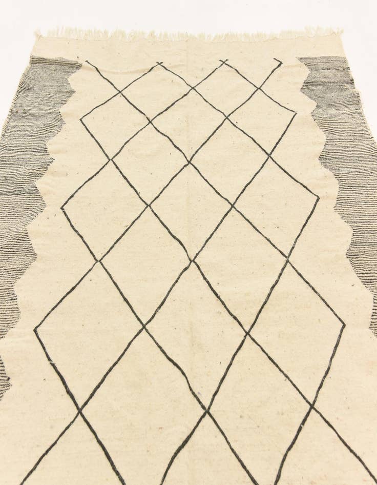Detail image of 6' 4 x 9' 2  Hand Knotted Moroccan Wool Rug