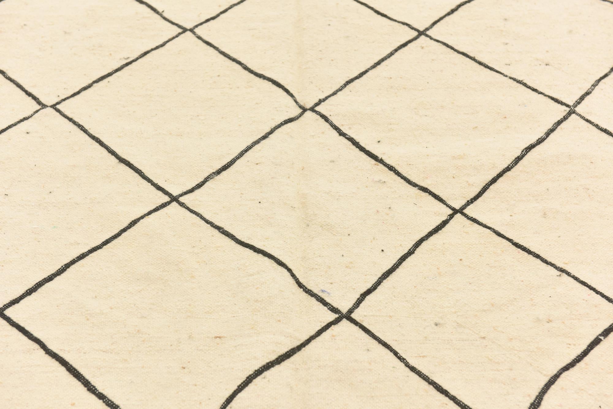 6' 4 x 9' 2 Hand Knotted Moroccan Wool Rug
