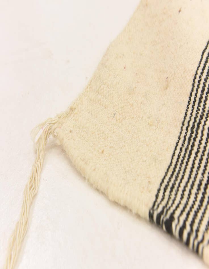 Detail image of 6' 4 x 9' 2  Hand Knotted Moroccan Wool Rug