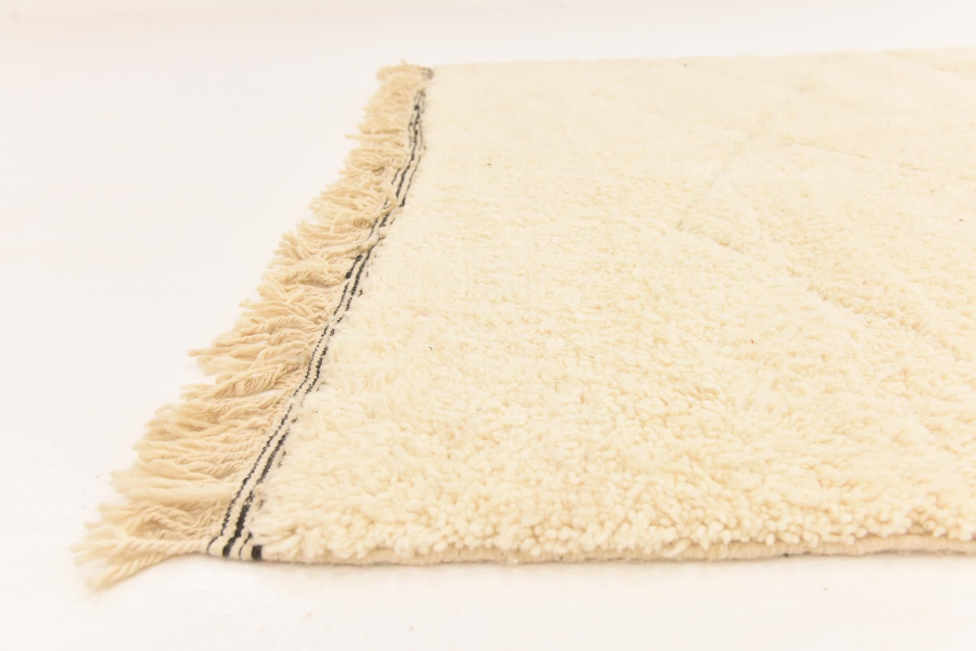 6' 7 x 9' 9 Hand Knotted Moroccan Wool Rug