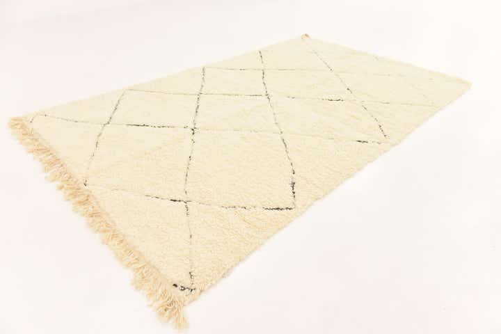 6' 3 x 10' 2 Hand Knotted Moroccan Wool Rug
