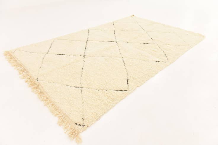 Detail image of 6' 3 x 10' 2 Hand Knotted Moroccan Wool Rug