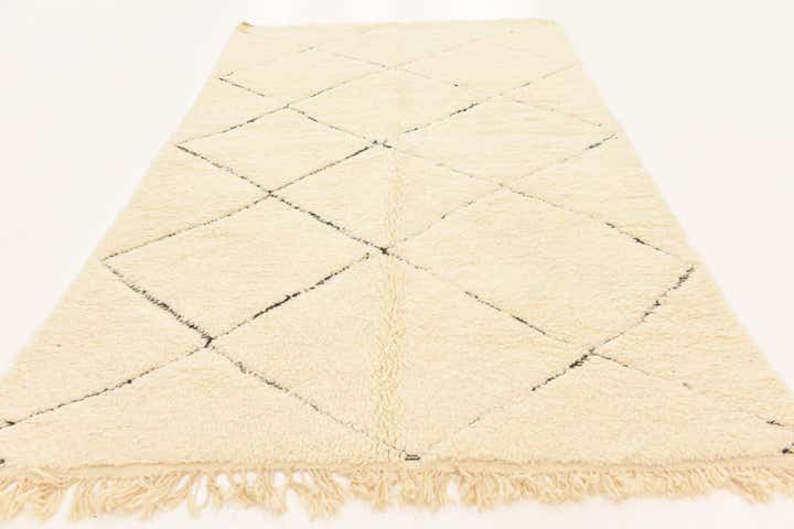 6' 3 x 10' 2 Hand Knotted Moroccan Wool Rug