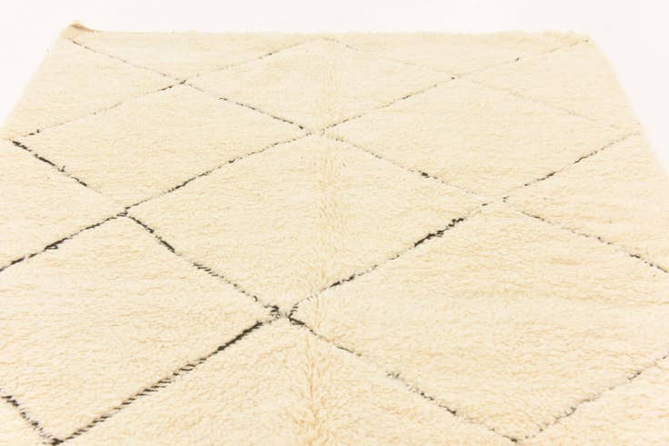 Detail image of 6' 3 x 10' 2 Hand Knotted Moroccan Wool Rug