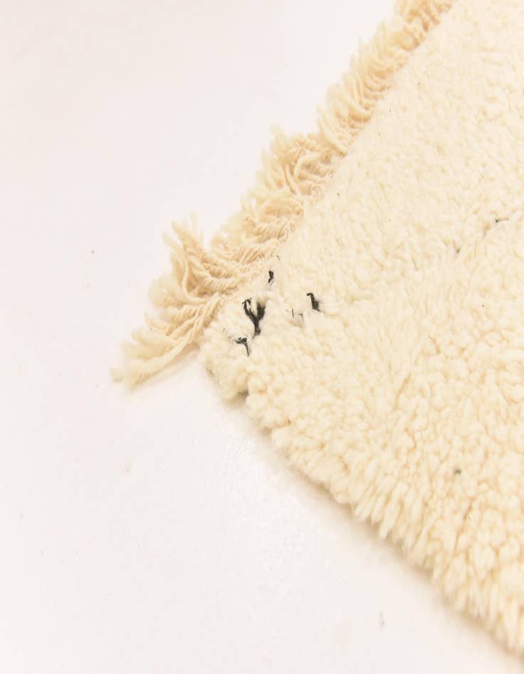 Detail image of 6' 3 x 10' 2  Hand Knotted Moroccan Wool Rug