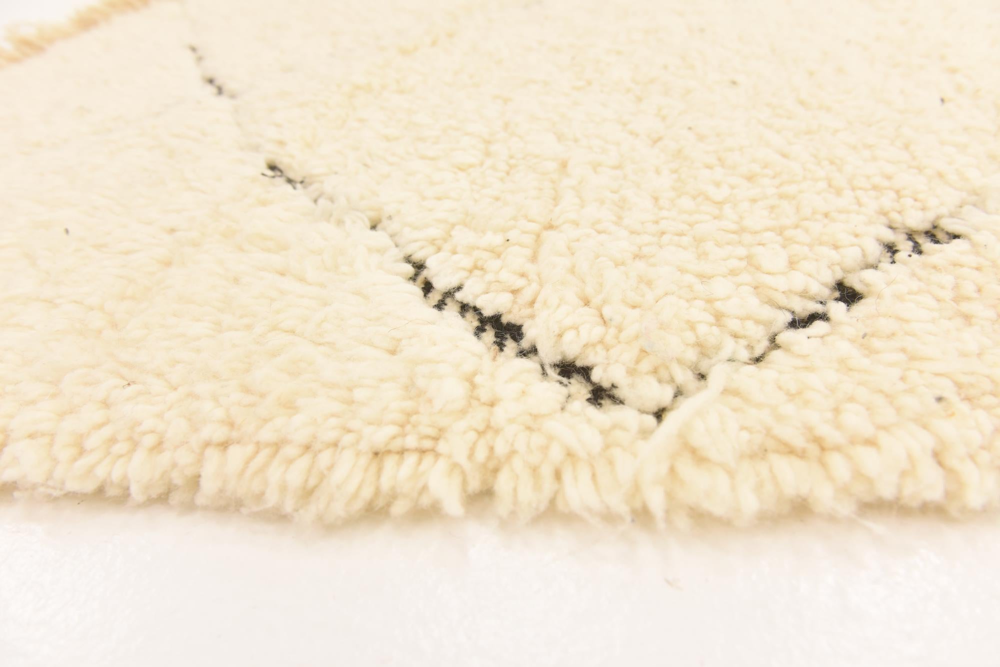 6' 3 x 10' 2 Hand Knotted Moroccan Wool Rug
