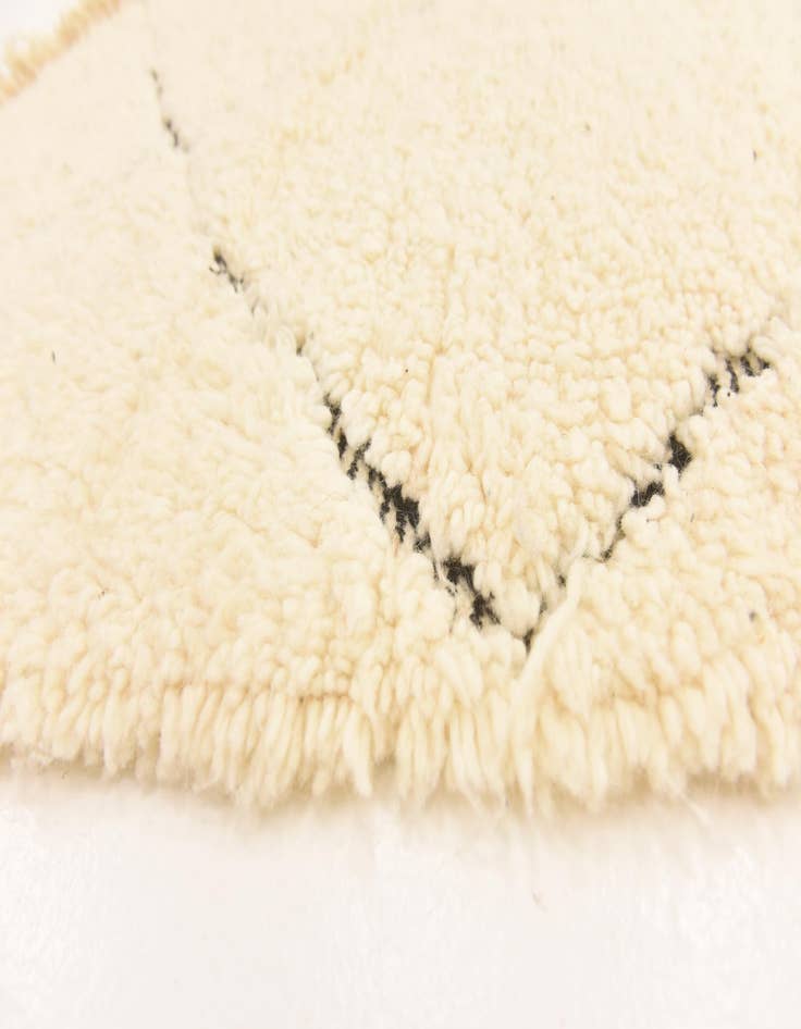 Detail image of 6' 3 x 10' 2  Hand Knotted Moroccan Wool Rug