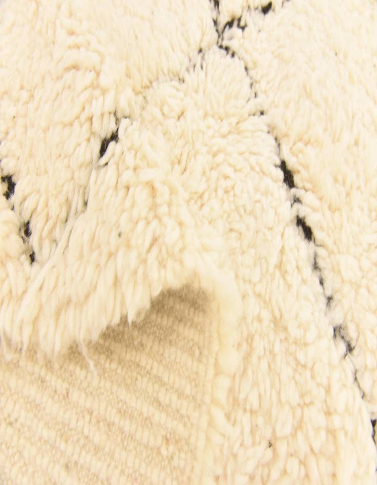 Detail image of 6' 3 x 10' 2  Hand Knotted Moroccan Wool Rug