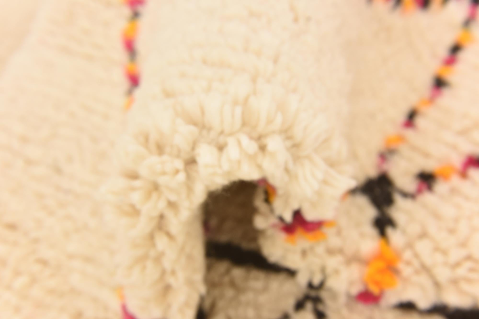 5' 3 x 8' 2 Hand Knotted Moroccan Wool Rug