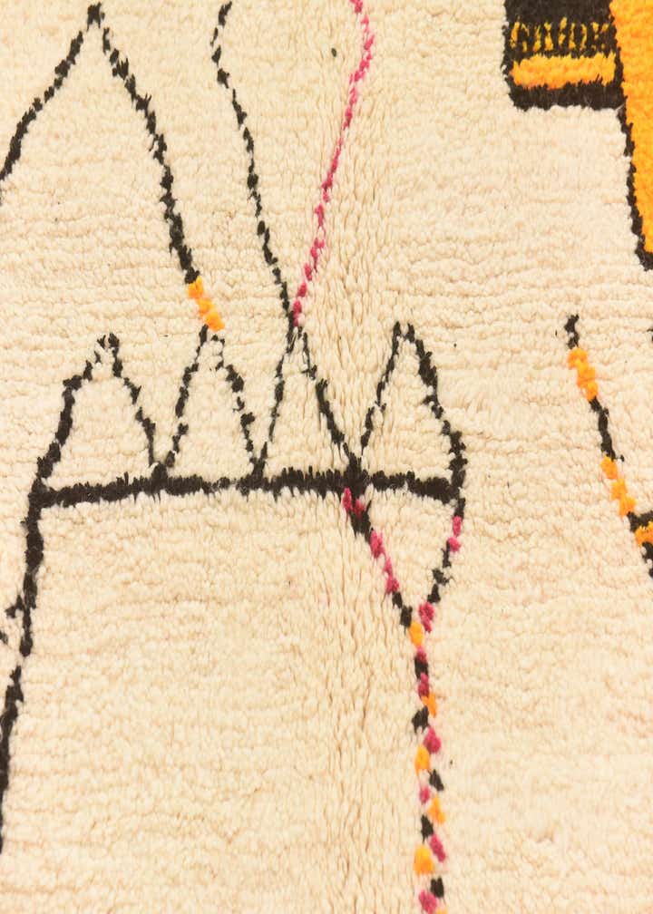 5' 3 x 8' 2 Hand Knotted Moroccan Wool Rug