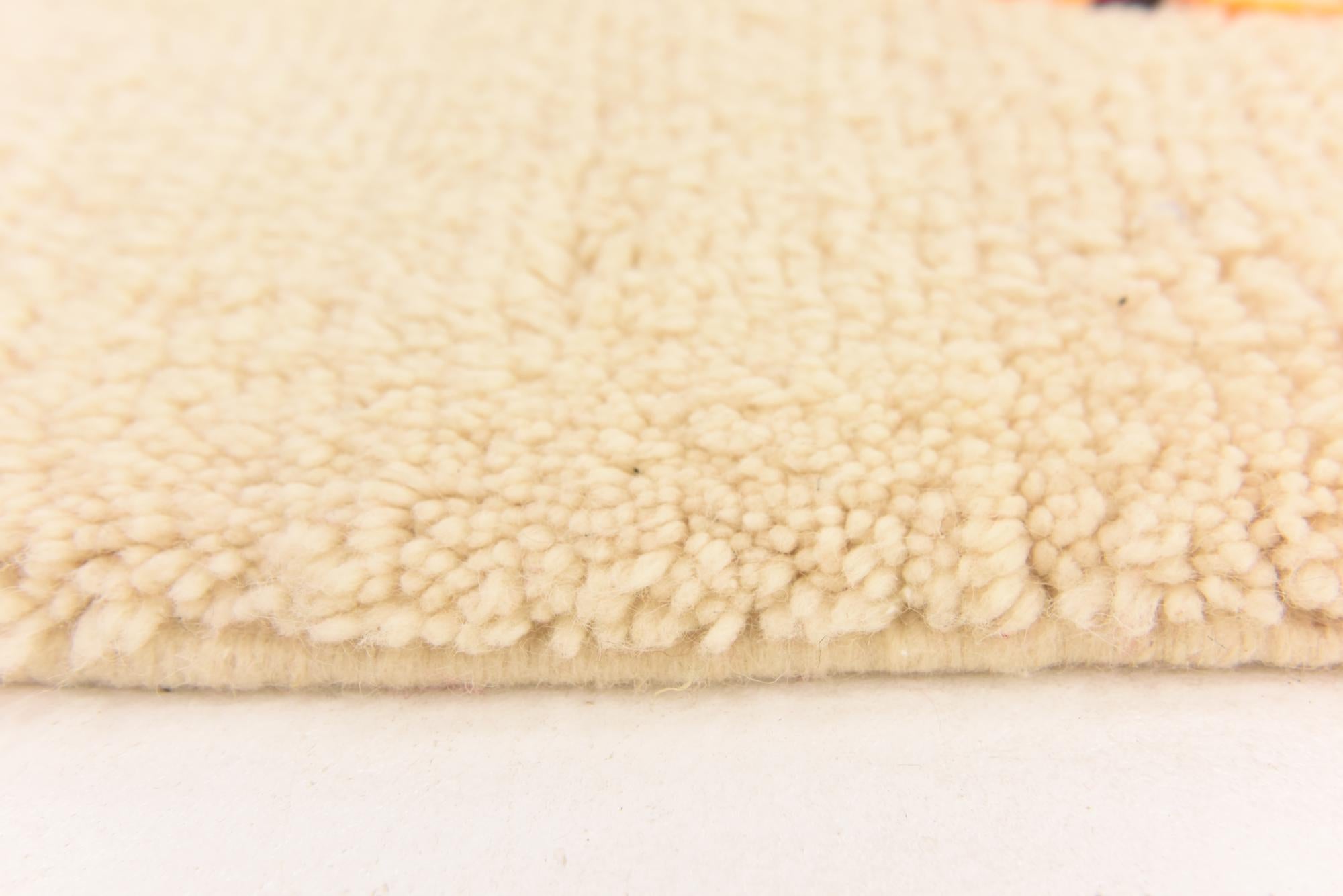 5' 3 x 8' 2 Hand Knotted Moroccan Wool Rug