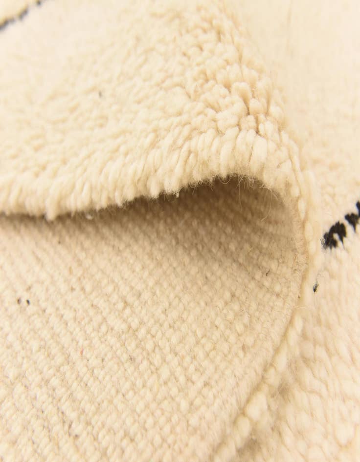 Detail image of 6' 2 x 10' 3  Hand Knotted Moroccan Wool Rug