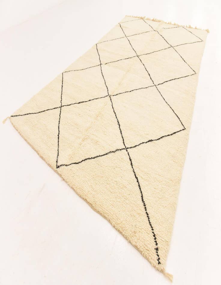 Detail image of 6' 2 x 10' 3  Hand Knotted Moroccan Wool Rug