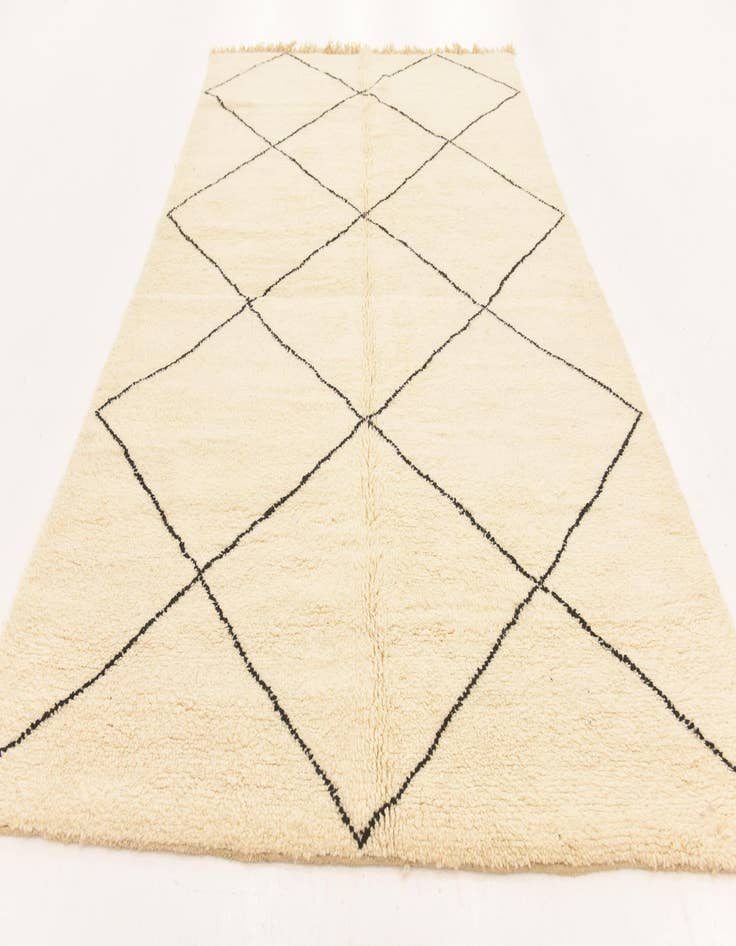 Detail image of 6' 2 x 10' 3  Hand Knotted Moroccan Wool Rug