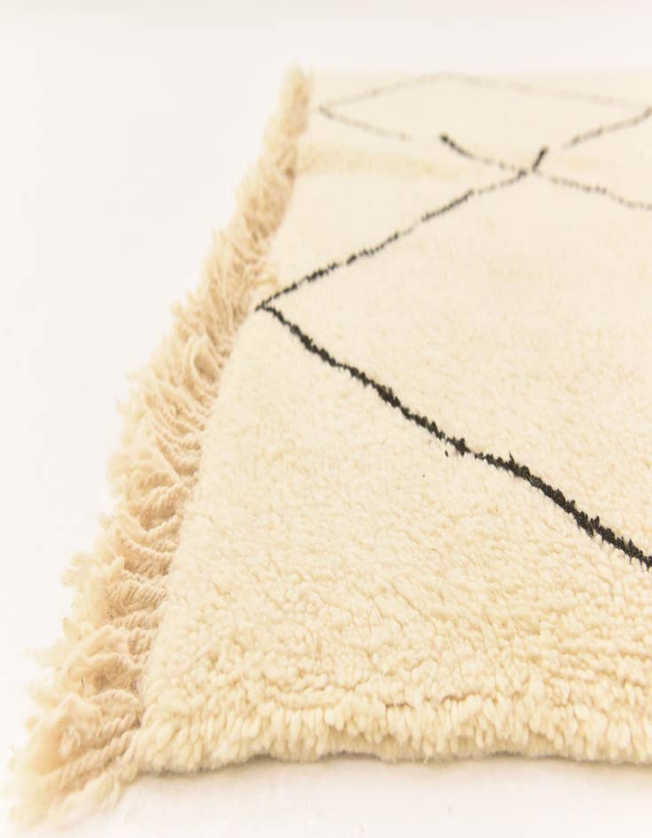 Detail image of 6' 2 x 10' 3  Hand Knotted Moroccan Wool Rug