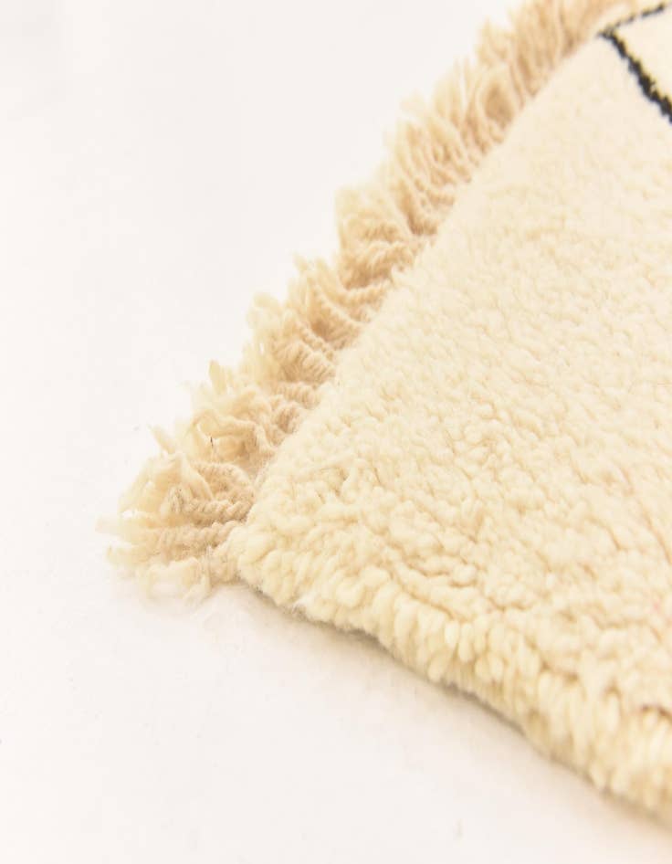 Detail image of 6' 2 x 10' 3  Hand Knotted Moroccan Wool Rug