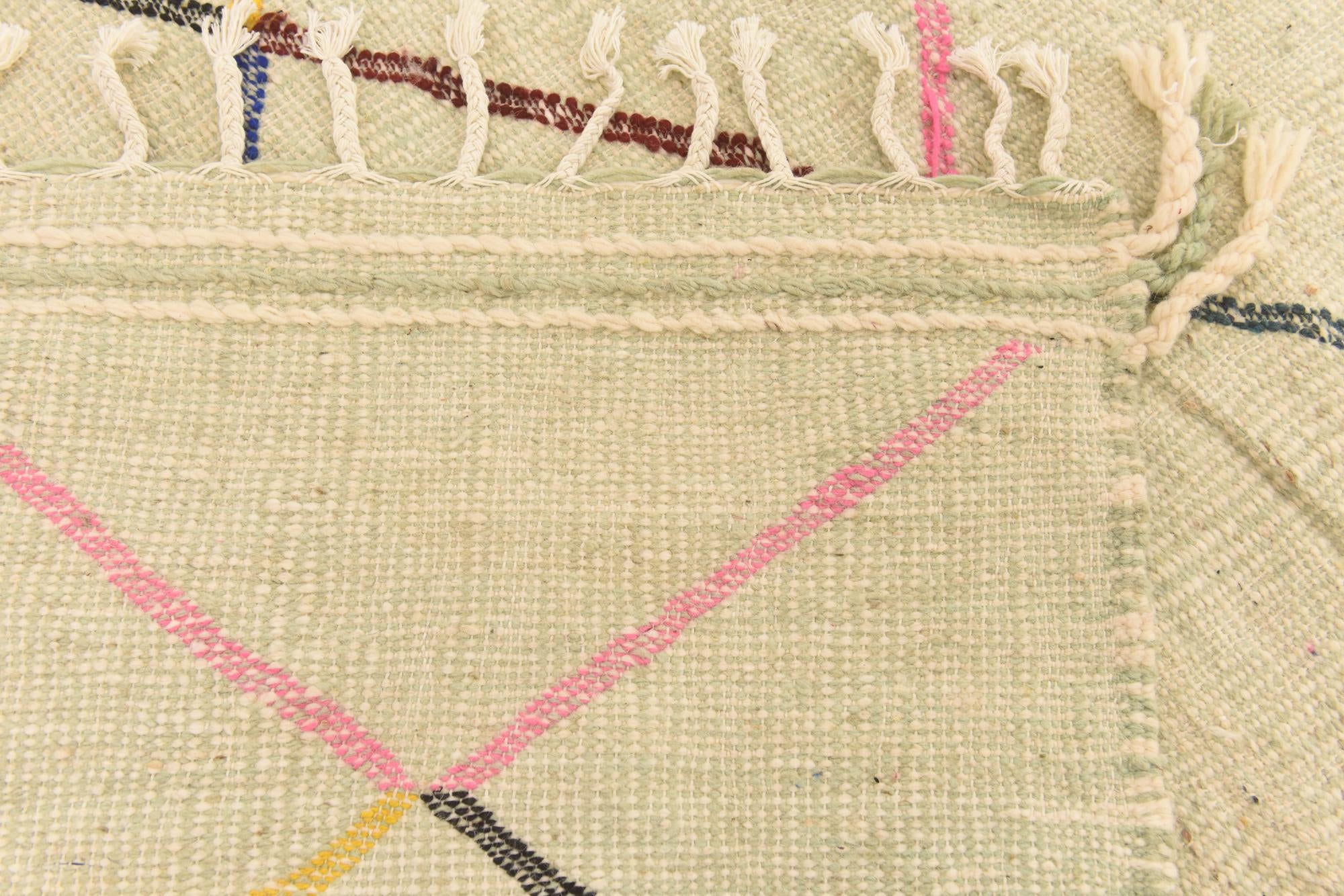 6' 3 x 10' Hand Knotted Moroccan Wool Rug