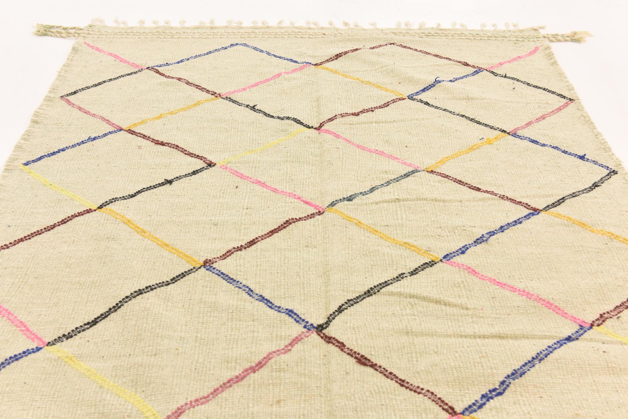 6' 3 x 10' Hand Knotted Moroccan Wool Rug