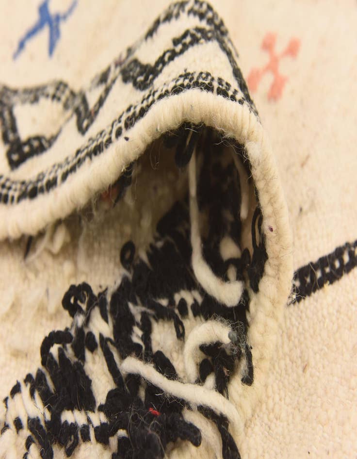 Detail image of 6' 3 x 9' 10  Hand Knotted Moroccan Wool Rug