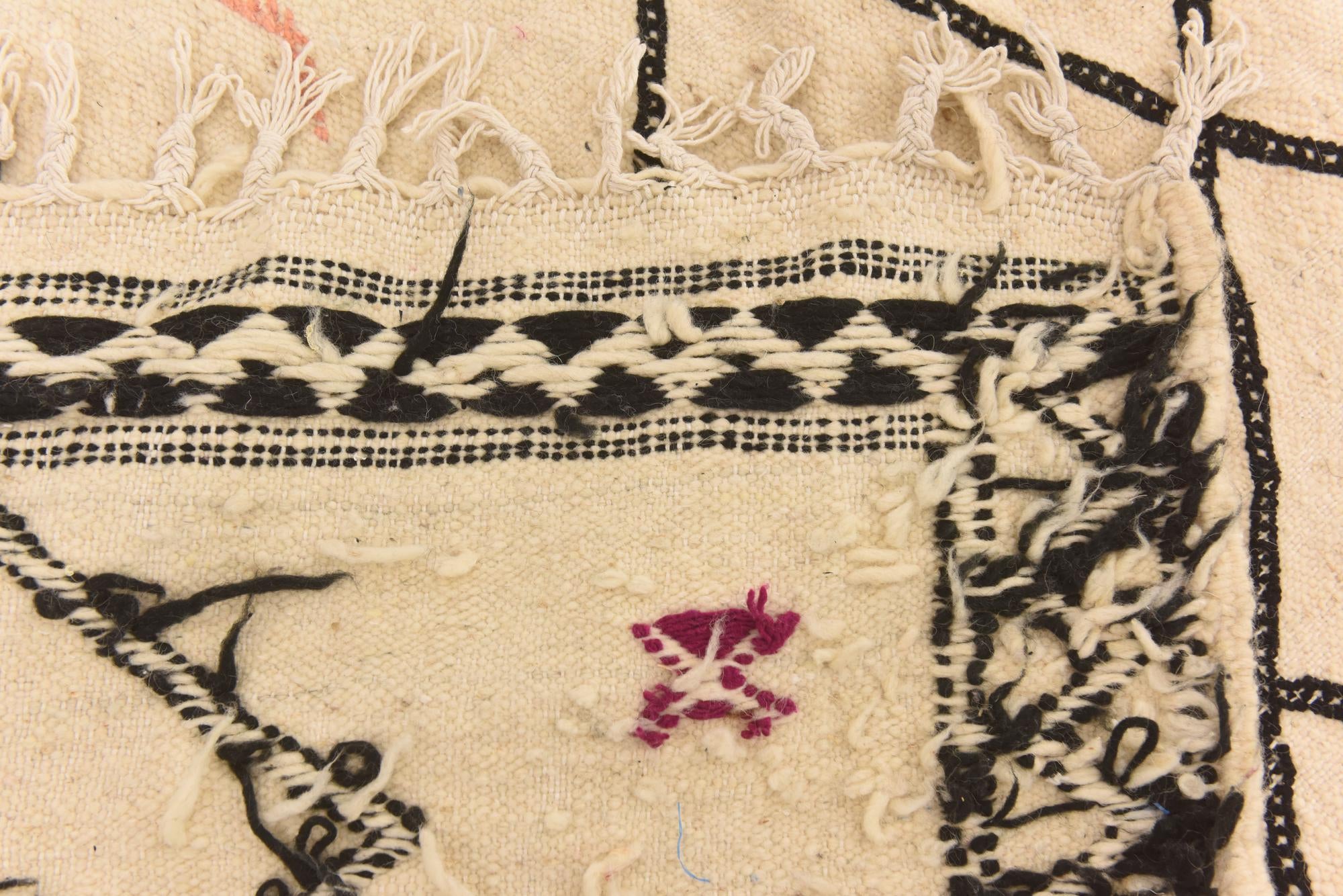 6' 3 x 9' 10 Hand Knotted Moroccan Wool Rug