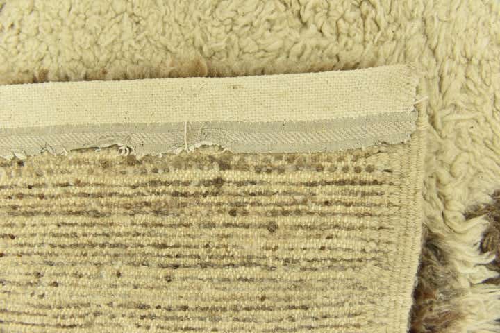 6' 7 x 8' 2 Hand Knotted Moroccan Wool Rug