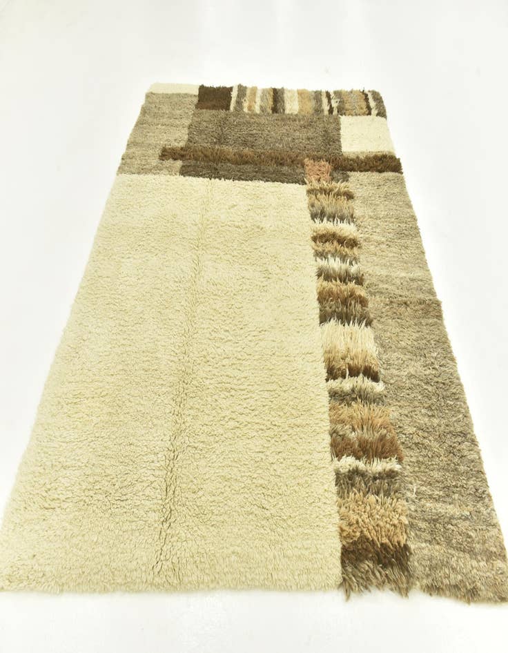 Detail image of 6' 7 x 8' 2  Hand Knotted Moroccan Wool Rug