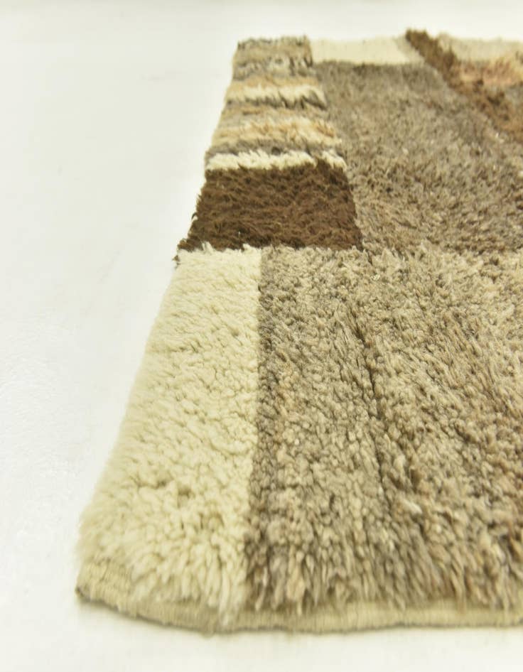 Detail image of 6' 7 x 8' 2  Hand Knotted Moroccan Wool Rug